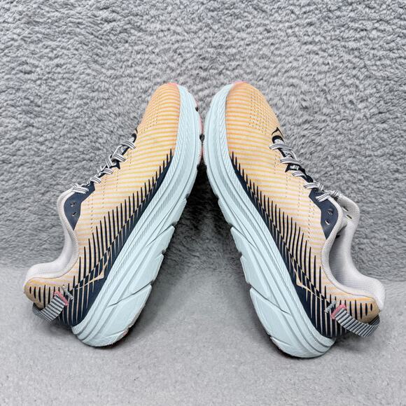 Hoka One One Rincon 2 Womens Size 9.5 Running Shoes Lunar Rock Black Iris - Picture 6 of 10